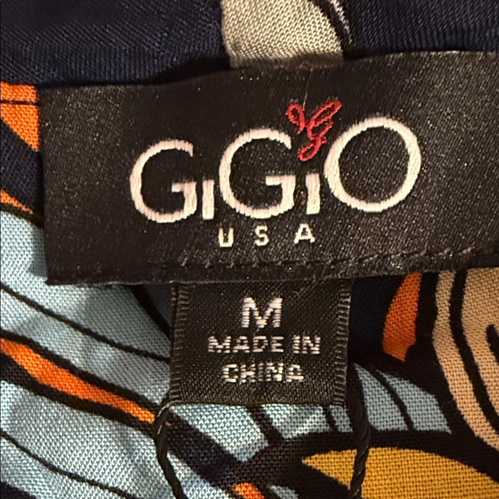GCG Women's Tropical Print Navy Romper - Picture 2 of 5
